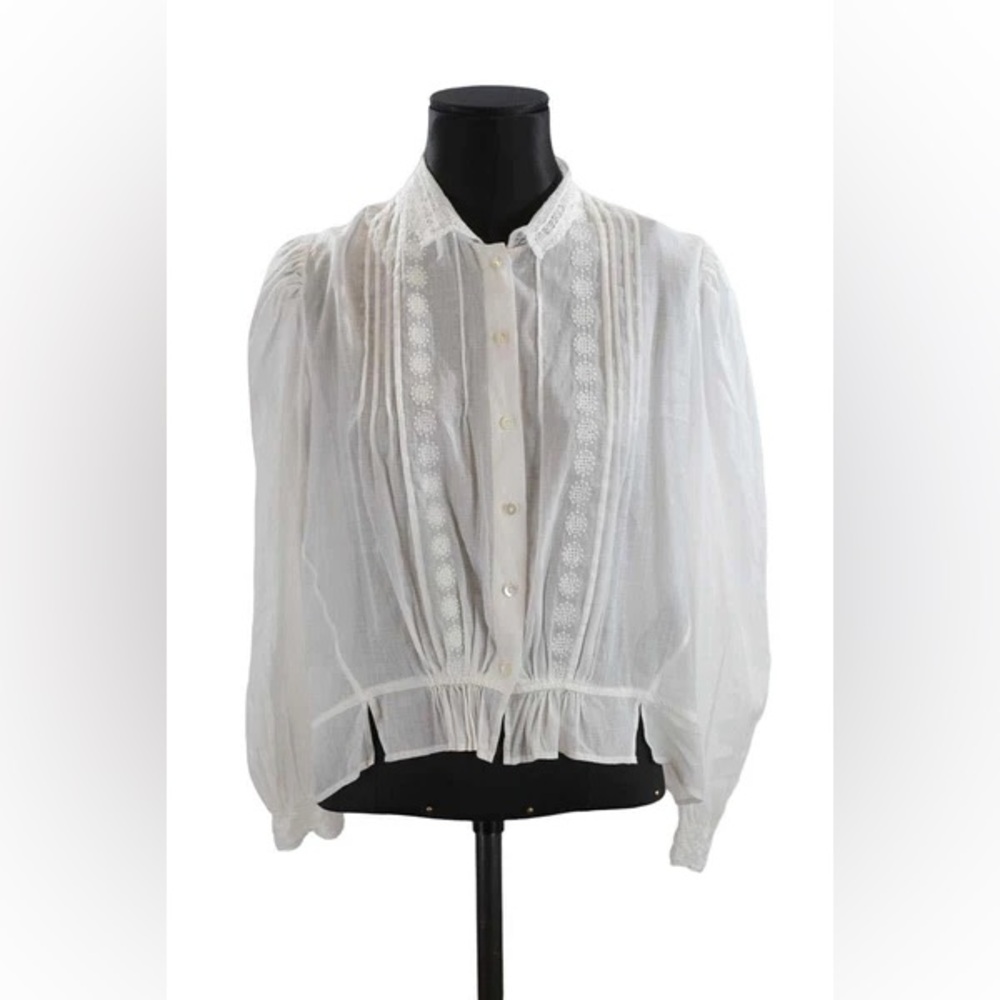 The Kooples White Lace Blouse